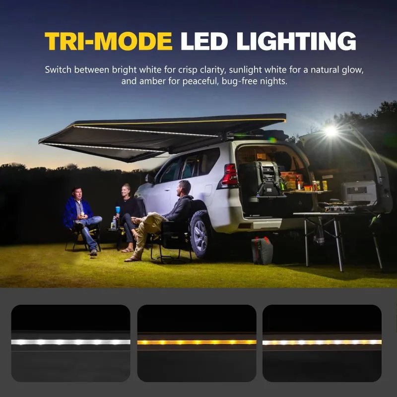 INDUST Quick Setup Expandable 180 Degrees Car Side Awning Waterproof Freestanding Car Side Canopy Vehicle Awning
INDUST Quick Setup Expandable 180 Degrees Car Side Awning Waterproof Freestanding Car Side Canopy Vehicle Awning