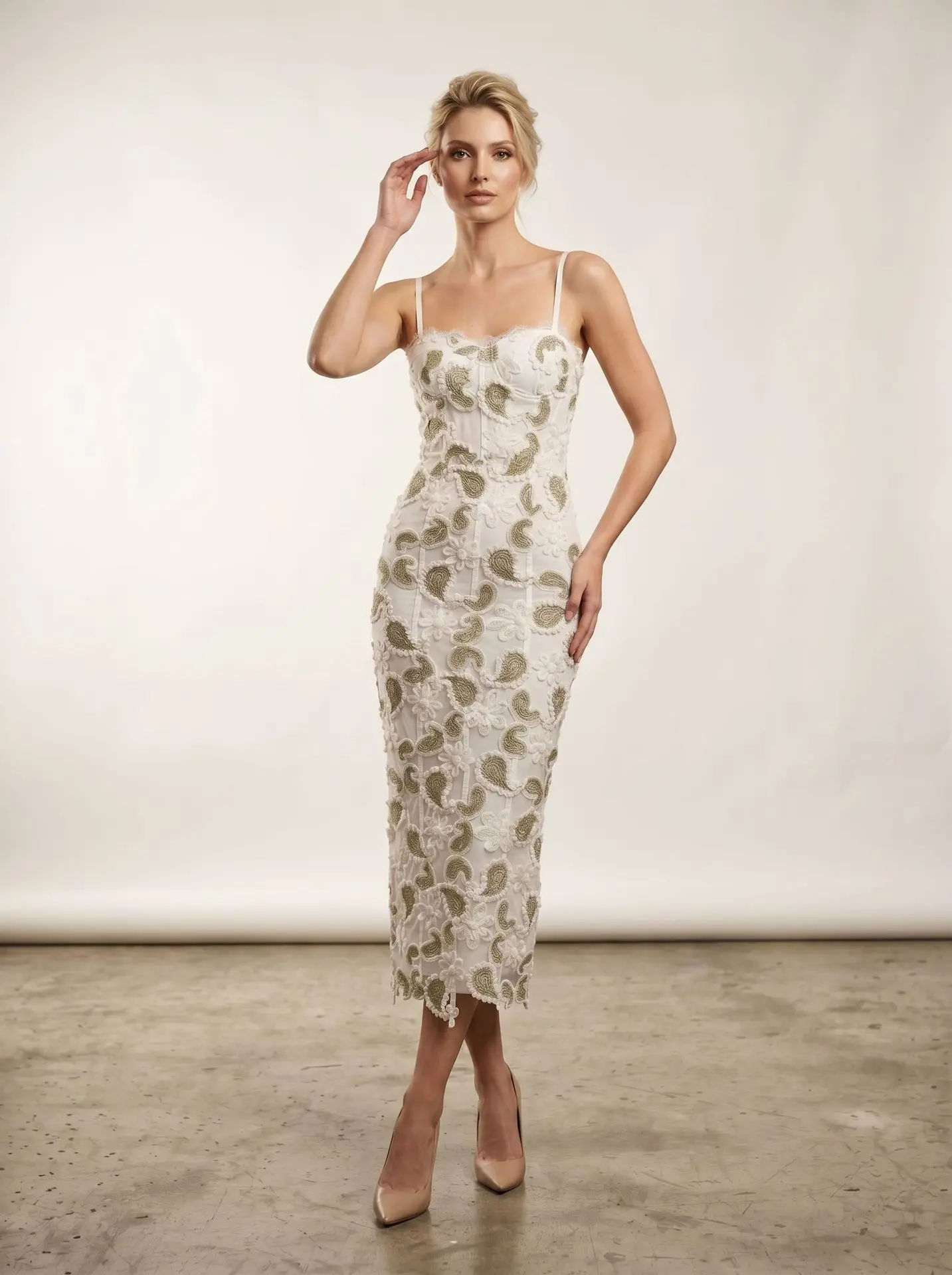 2026 Women Sexy Luxury Sleeveless Embroidery Lace White Dress Party Costume Bar Nightclub Stage Performance Clothing
2026 Women Sexy Luxury Sleeveless Embroidery Lace White Dress Party Costume Bar Nightclub Stage Performance Clothing