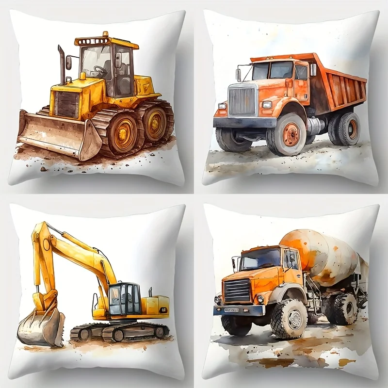 Набор из 4 наволочек для экскаваторов и совок, декоративные наволочки с односторонним принтом для дивана, детской комнаты и домашнего декора
Набор из 4 наволочек для экскаваторов и совок, декоративные наволочки с односторонним принтом для дивана, детской комнаты и домашнего декора