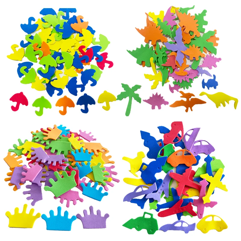Crown Umbrella Traffic Dinosaur Shape EVA Foam 3D Self-Adhesive Stickers Children Education DIY Toys Craft Arts Making Gift Kits
Crown Umbrella Traffic Dinosaur Shape EVA Foam 3D Self-Adhesive Stickers Children Education DIY Toys Craft Arts Making Gift Kits