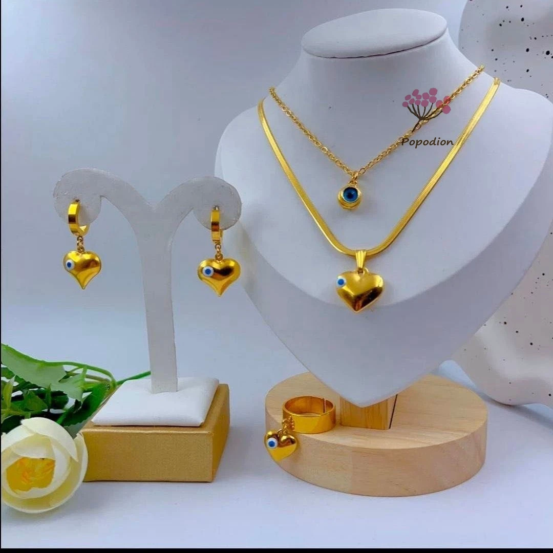 Dubai New Alloy Necklace Earring Ring for Women's Wedding Party Jewelry Set DD10419
Dubai New Alloy Necklace Earring Ring for Women's Wedding Party Jewelry Set DD10419