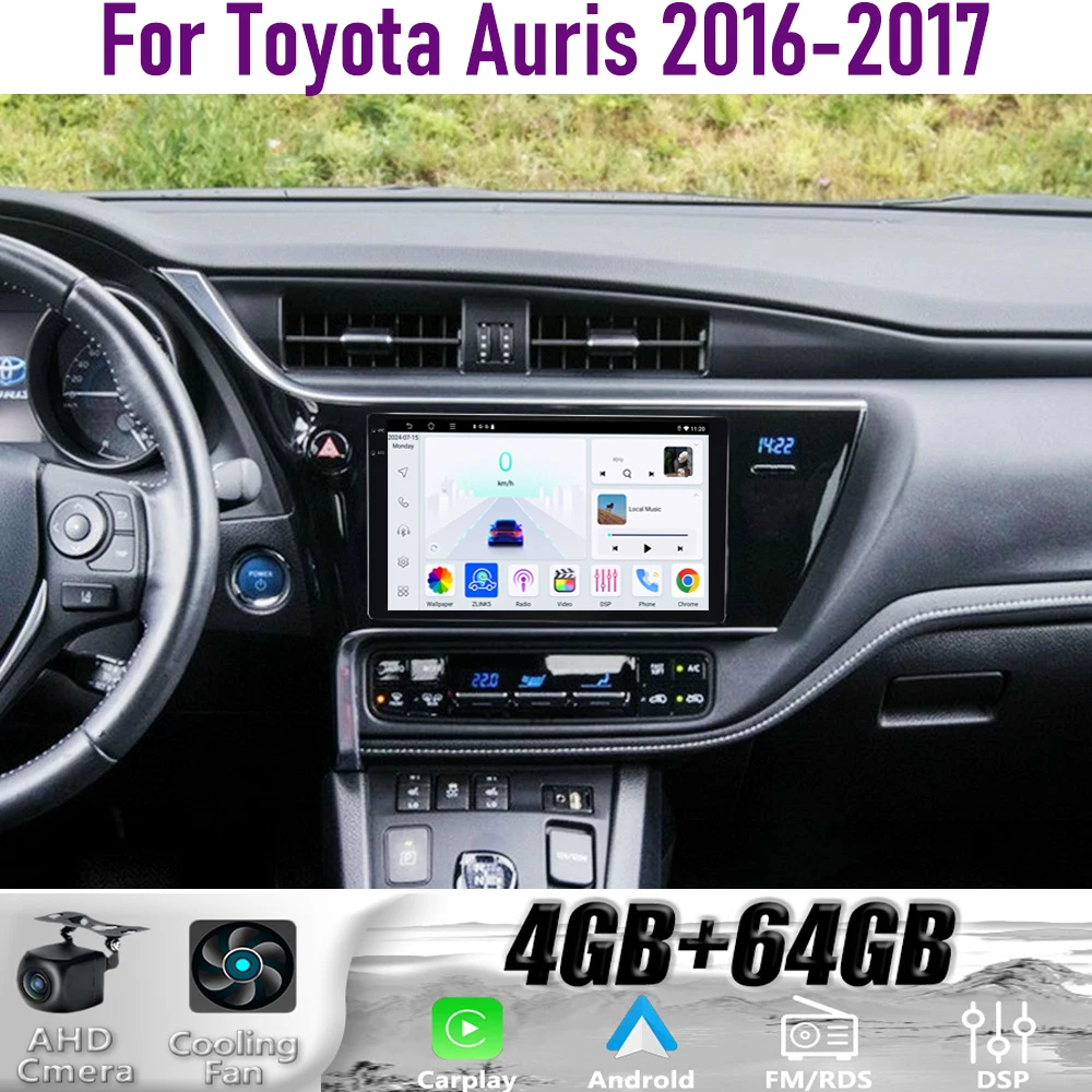 GPS 9" For Toyota Auris 2016-2017 Hatch Wireless CarPlay Android 15 Car Radio WIFI Intelligent System Multimedia Player 64GB
GPS 9" For Toyota Auris 2016-2017 Hatch Wireless CarPlay Android 15 Car Radio WIFI Intelligent System Multimedia Player 64GB