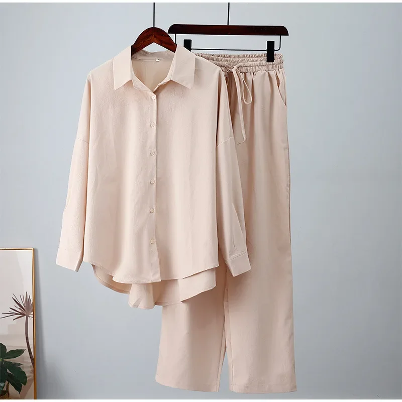 Loose Pant Sets For Women 2 Pieces Loose Shirts And Pants Two Piece Set For Women Long Sleeve Shirt And Wide Leg Pants Suit 2024
Loose Pant Sets For Women 2 Pieces Loose Shirts And Pants Two Piece Set For Women Long Sleeve Shirt And Wide Leg Pants Suit 2024
