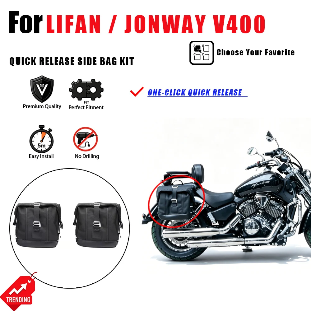 For Lifan Jonway V400 Motorcycle Side Bag Quick Release Waterproof Side Box Panniers Luggage Accesorios Moto Maletas Moto
For Lifan Jonway V400 Motorcycle Side Bag Quick Release Waterproof Side Box Panniers Luggage Accesorios Moto Maletas Moto