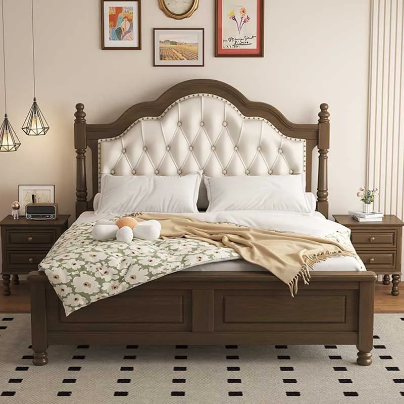 White Wood Double Bed Designer European Luxury Modern Headboard Twin Bed Frame Platform Safe cama box casal
White Wood Double Bed Designer European Luxury Modern Headboard Twin Bed Frame Platform Safe cama box casal