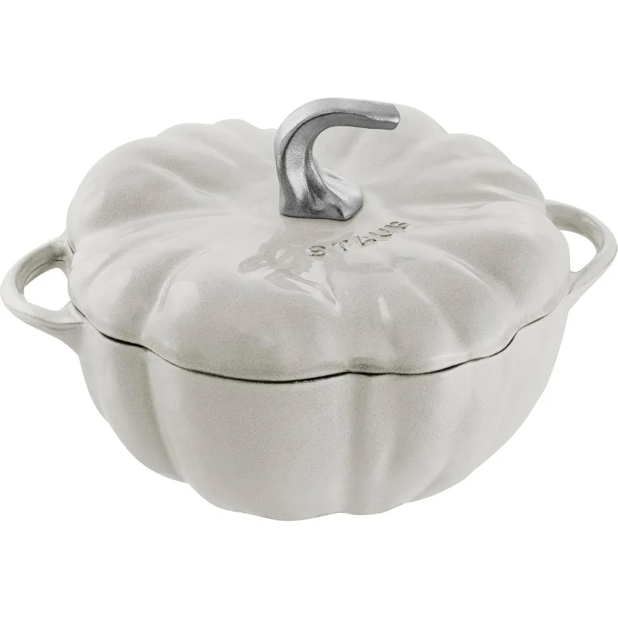 Cast Iron 3.5qt Pumpkin Cocotte with Stainless Steel Knob White Truffle
Cast Iron 3.5qt Pumpkin Cocotte with Stainless Steel Knob White Truffle