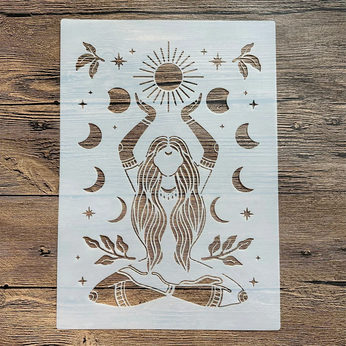 A4 29 *21cm DIY mandala mold for painting stencils stamped photo album embossed paper card on wood fabric wall Girl Sun Worship
A4 29 *21cm DIY mandala mold for painting stencils stamped photo album embossed paper card on wood fabric wall Girl Sun Worship