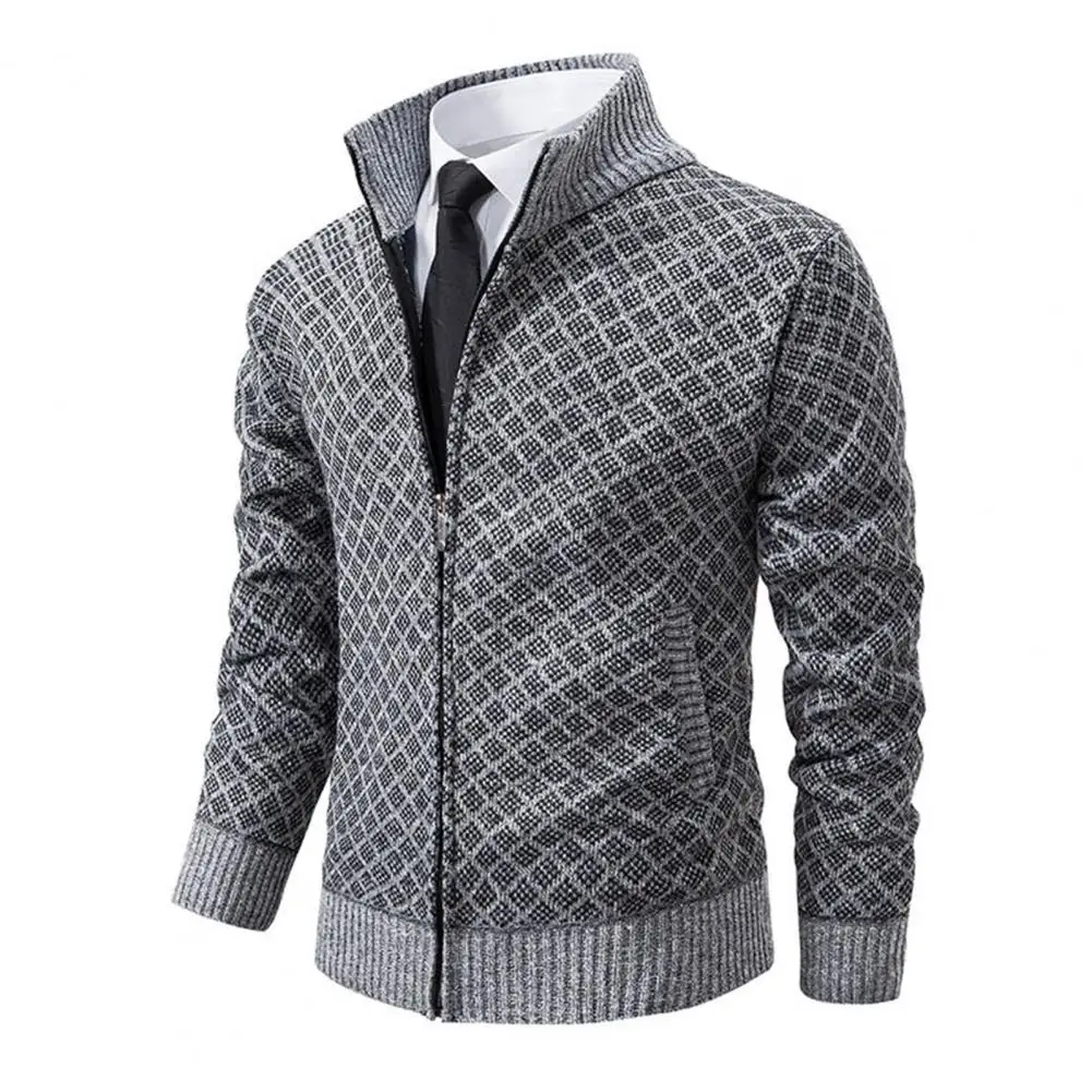 Autumn Winter Men's Sweatercoat Patchwork Cardigan Fashion Stand Collar Sweater Jackets Men Slim Cardigan Knitted Outerwear Man
Autumn Winter Men's Sweatercoat Patchwork Cardigan Fashion Stand Collar Sweater Jackets Men Slim Cardigan Knitted Outerwear Man