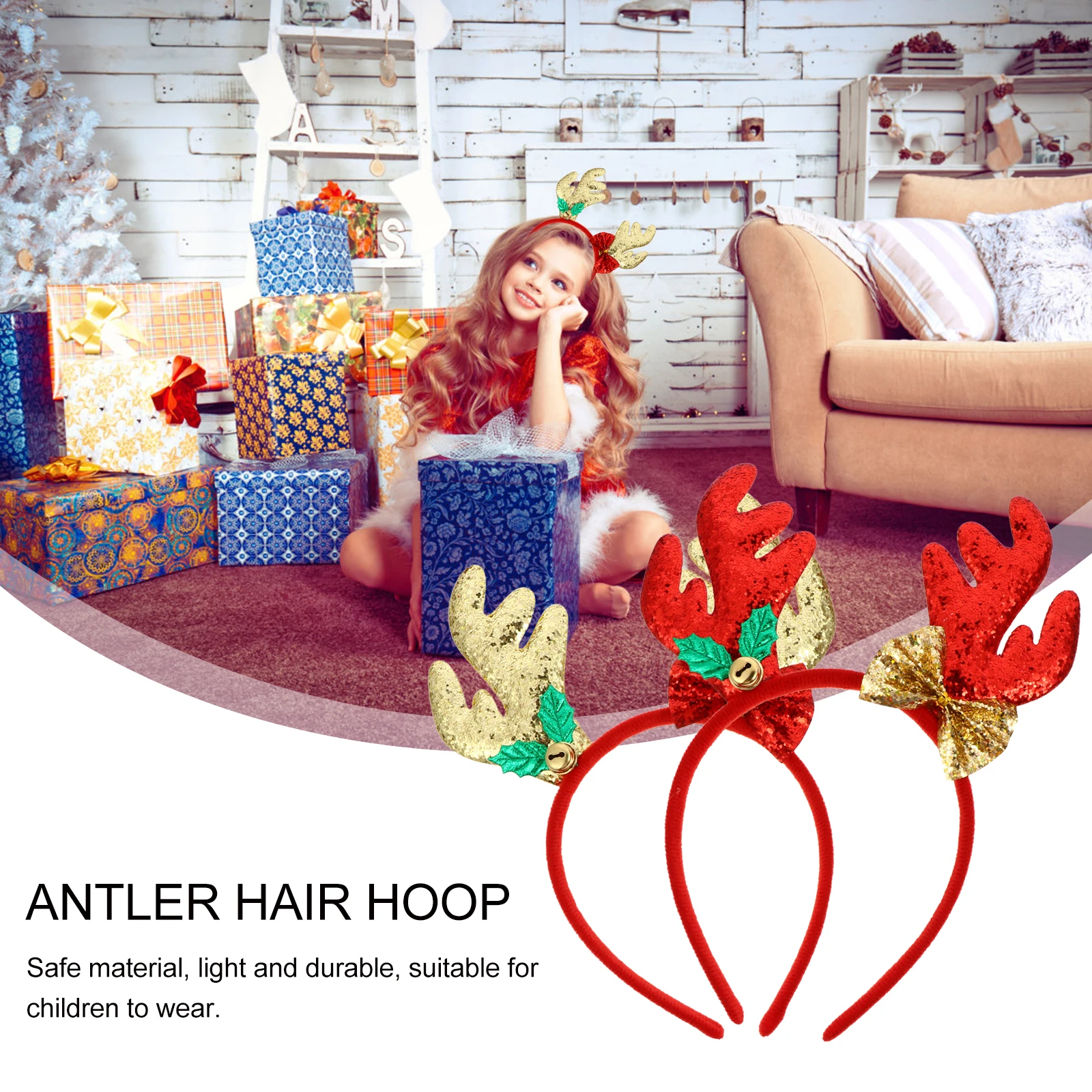 2 Pcs Antler Headband Hair Accessories Women's Party Aldult Gold Artificial Girls Hoop
2 Pcs Antler Headband Hair Accessories Women's Party Aldult Gold Artificial Girls Hoop
