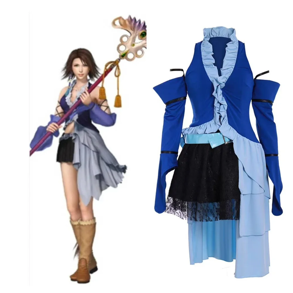 Game Yuna Cosplay Costume Women Blue Fancy Dress Halloween Party Outfit Custom Made
Game Yuna Cosplay Costume Women Blue Fancy Dress Halloween Party Outfit Custom Made