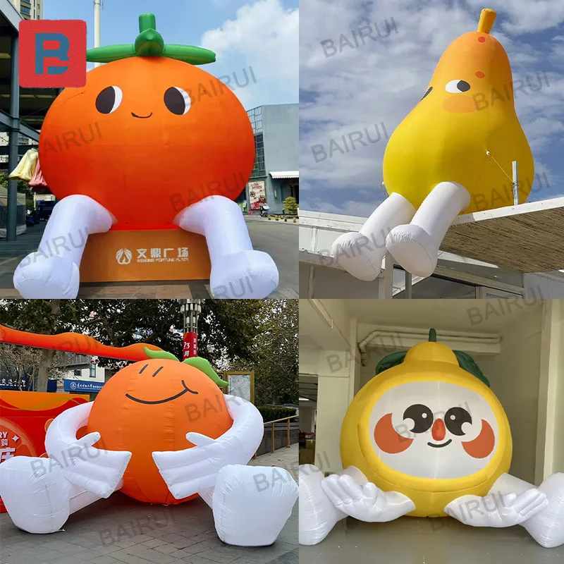 Giant cartoon orange lemon persimmon pear air blow fruit for advertising exhibition decoration
Giant cartoon orange lemon persimmon pear air blow fruit for advertising exhibition decoration