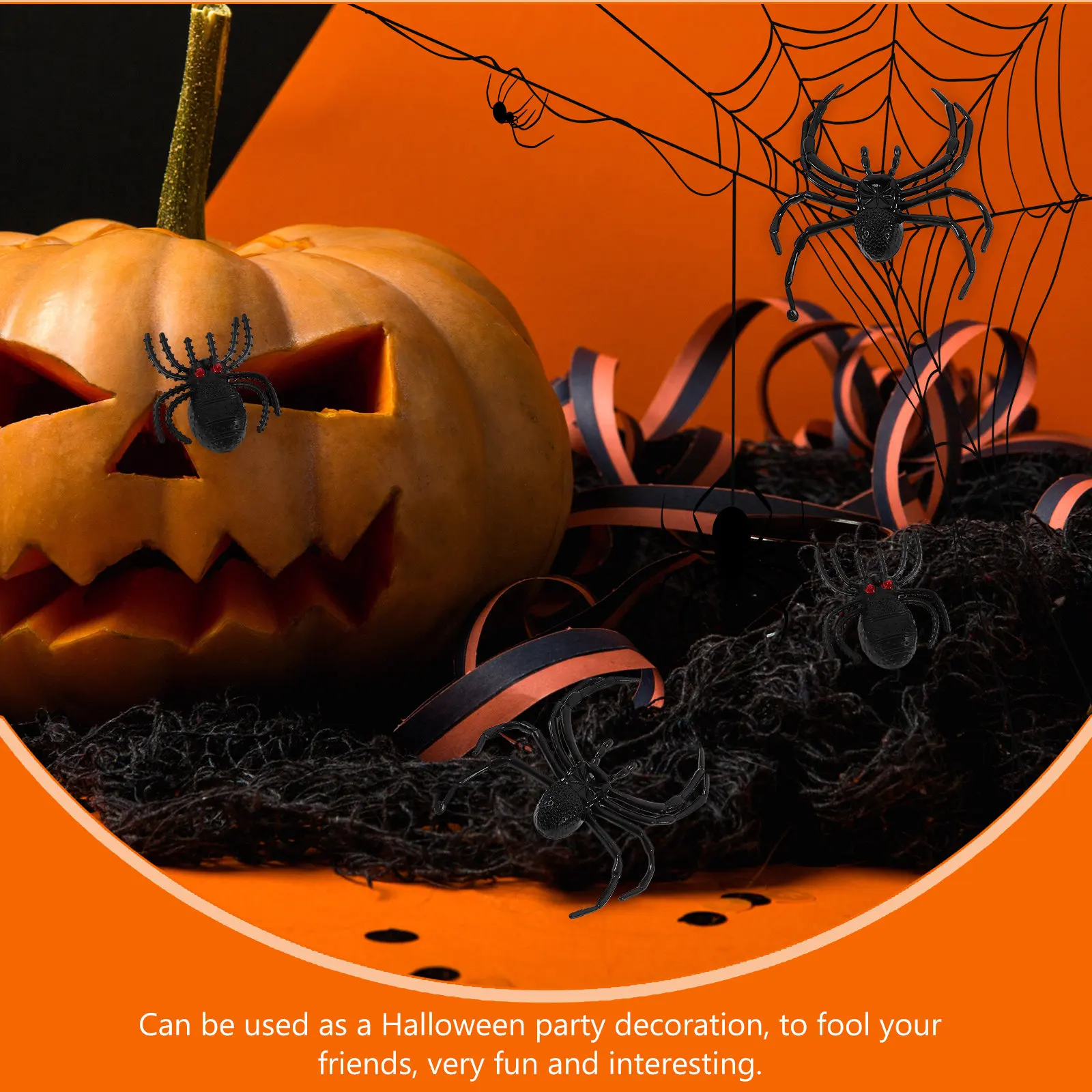 70Pcs Realistic Plastic Fake Spiders Scary Halloween Decorations Mini Simulation Spider Trick Party Supplies Prank Props
70Pcs Realistic Plastic Fake Spiders Scary Halloween Decorations Mini Simulation Spider Trick Party Supplies Prank Props