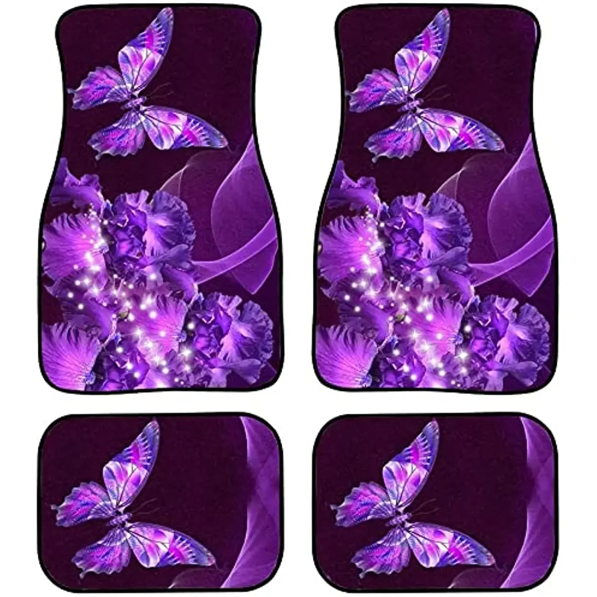 Cozeyat Butterflies with Flowers Design Durable Floor Mats Universal Fit Front and Back Carpets,Non Slip Kick Mat for Car, Truck
Cozeyat Butterflies with Flowers Design Durable Floor Mats Universal Fit Front and Back Carpets,Non Slip Kick Mat for Car, Truck