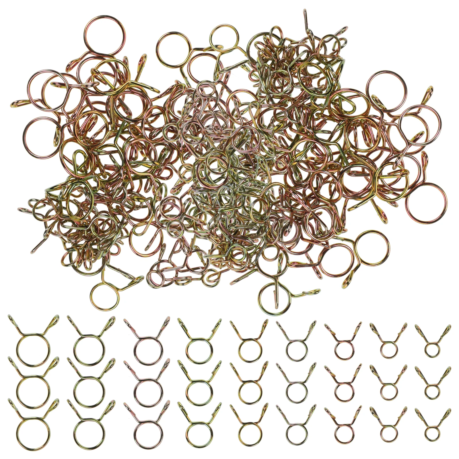 90pcs Hose Spring Clips Kit Tubing Clamps Zinc Plated Fuel Oil Hoop Set 5mm 13mm Connections Automotive Motorcycle Scooter
90pcs Hose Spring Clips Kit Tubing Clamps Zinc Plated Fuel Oil Hoop Set 5mm 13mm Connections Automotive Motorcycle Scooter