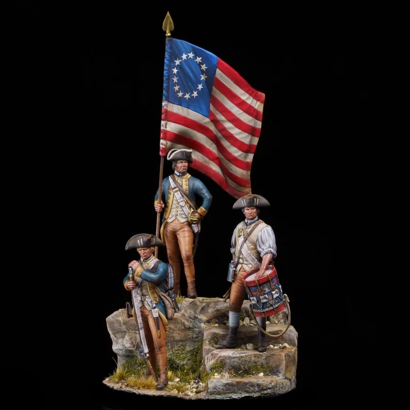 1/24 Scale Resin Figure Assembled Model Kit American Indipendence War Soldiers Miniature Sculpture Unassembled and Unpainted
1/24 Scale Resin Figure Assembled Model Kit American Indipendence War Soldiers Miniature Sculpture Unassembled and Unpainted