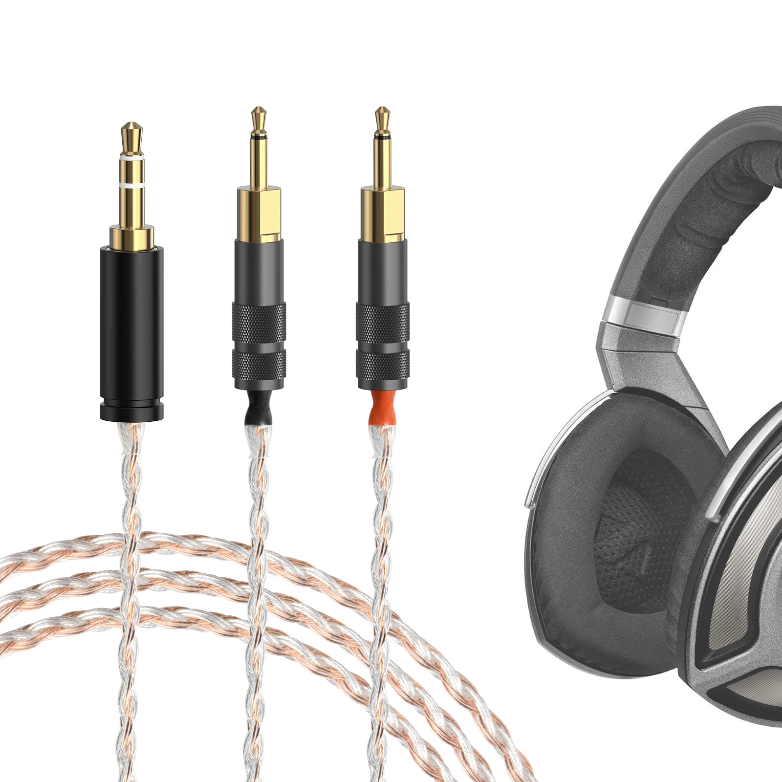 Geekria Apollo Silver-Plated Copper Braided HiFi Upgrade Cable for Sennheiser HD700 Headphones
Geekria Apollo Silver-Plated Copper Braided HiFi Upgrade Cable for Sennheiser HD700 Headphones