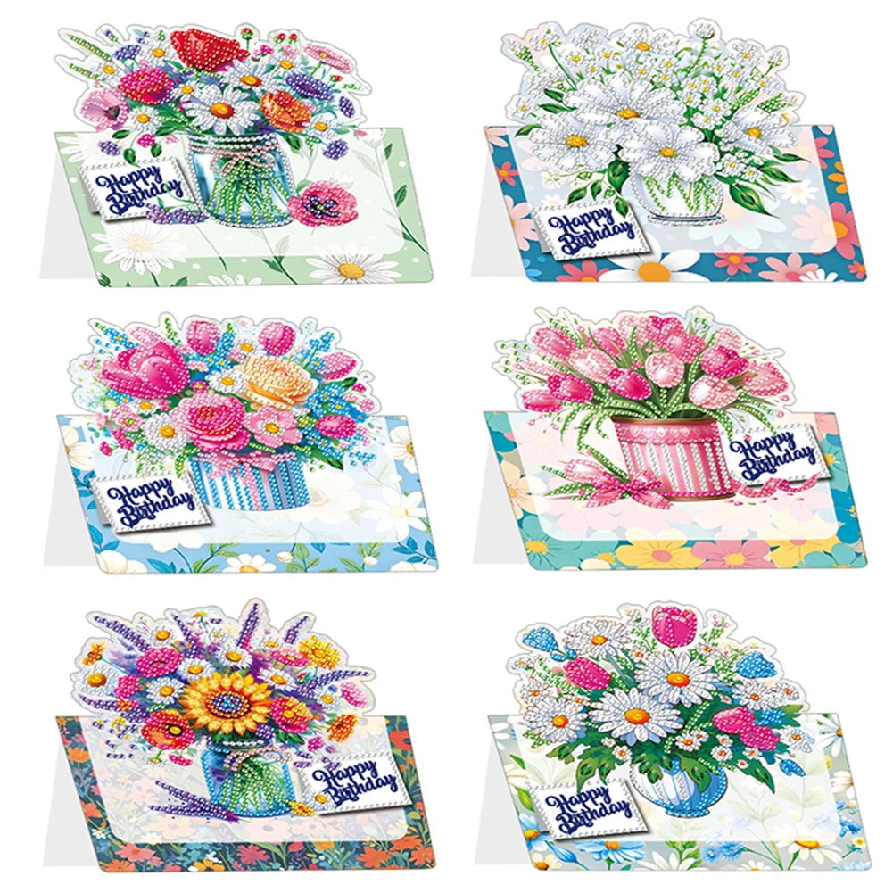 6PCS Colored Theme DIY Diamond Painting Greeting Card Set with Envelope Diamond Art Handmade Cards Congratulations Cards & Gifts
6PCS Colored Theme DIY Diamond Painting Greeting Card Set with Envelope Diamond Art Handmade Cards Congratulations Cards & Gifts