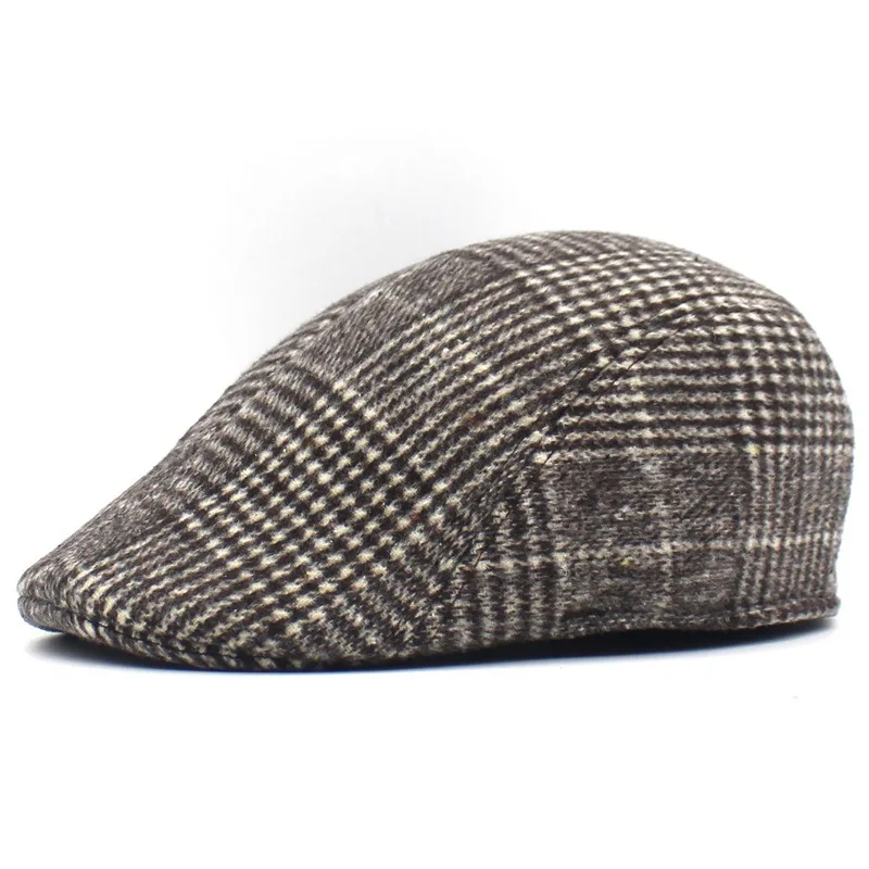 Autumn Men's Vintage Plaid Forward Hat Winter Thick Warm Cap Berets Taxi Driver Newsboy Cap Casual Male Visors
Autumn Men's Vintage Plaid Forward Hat Winter Thick Warm Cap Berets Taxi Driver Newsboy Cap Casual Male Visors