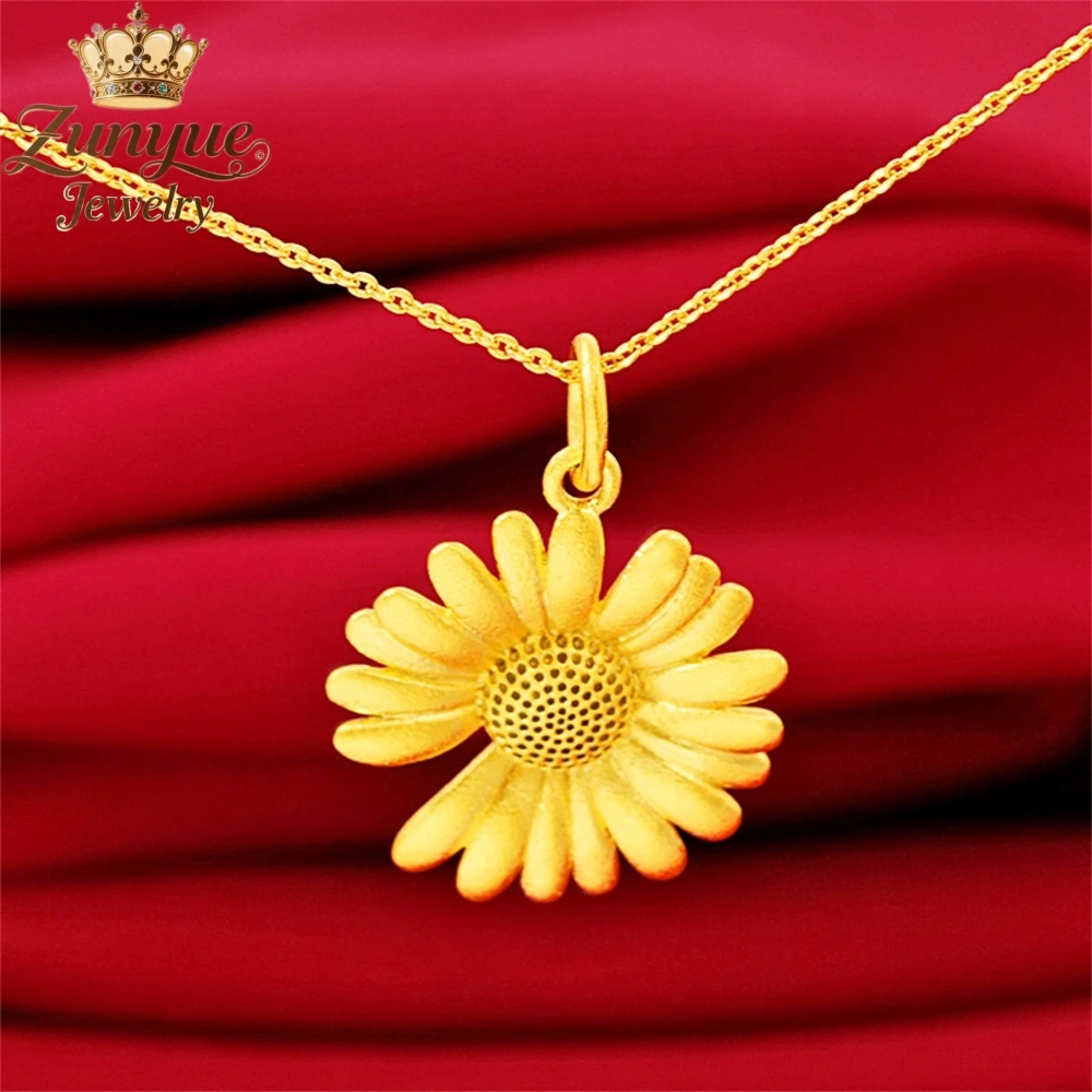 High - End Sand Gold Daisy Pendant Luxury Quality Jewelry Handicraft Fashion Jewelry Exquisite Elegant Popular Charms Gift Young
High - End Sand Gold Daisy Pendant Luxury Quality Jewelry Handicraft Fashion Jewelry Exquisite Elegant Popular Charms Gift Young