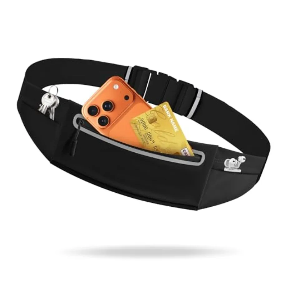 Slim Running Belt for Men Women - No-Bounce Phone Holder Waist Pack, Runners Fanny Pack with Sweat-Proof Pocket Travel Money Po
Slim Running Belt for Men Women - No-Bounce Phone Holder Waist Pack, Runners Fanny Pack with Sweat-Proof Pocket Travel Money Po