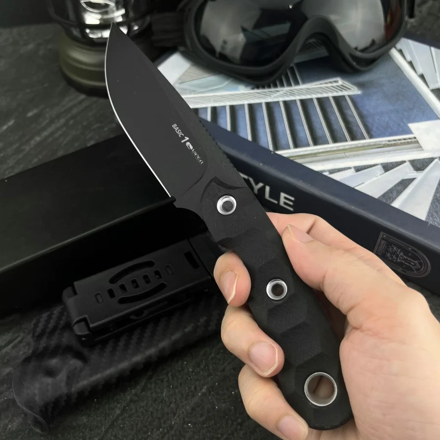 1 шт. Черный походный нож с лезвием из стали 8Cr13Mov и рукоятью G10 с антискользящим покрытием, идеально подходит для активного отдыха, походов в джунглях, EDC-инструмент, мужской рыболовный нож
1 шт. Черный походный нож с лезвием из стали 8Cr13Mov и рукоятью G10 с антискользящим покрытием, идеально подходит для активного отдыха, походов в джунглях, EDC-инструмент, мужской рыболовный нож