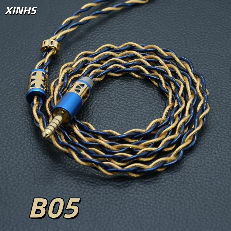 XINHS B05 Galaxy Hi-Fi Upgrade Cable, Silver & Gold Plated Single Crystal Copper, Universal Fit for IEMs
XINHS B05 Galaxy Hi-Fi Upgrade Cable, Silver & Gold Plated Single Crystal Copper, Universal Fit for IEMs