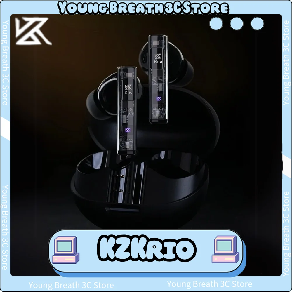 KZ Krio True Wireless Bluetooth Earphone Stereo 6 MIC LDAC x APTX Bluetooth Earphones Active Noise Canceling Low Delay Earbuds
KZ Krio True Wireless Bluetooth Earphone Stereo 6 MIC LDAC x APTX Bluetooth Earphones Active Noise Canceling Low Delay Earbuds