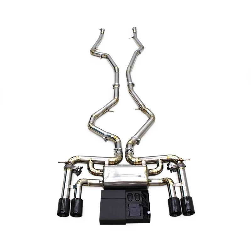 OBM Titanium Silver Catback For BMW X5M/X6M F85/F86 4.4TT 2015-2019 With M Performance Black Tips Tuning Exhauster System
OBM Titanium Silver Catback For BMW X5M/X6M F85/F86 4.4TT 2015-2019 With M Performance Black Tips Tuning Exhauster System