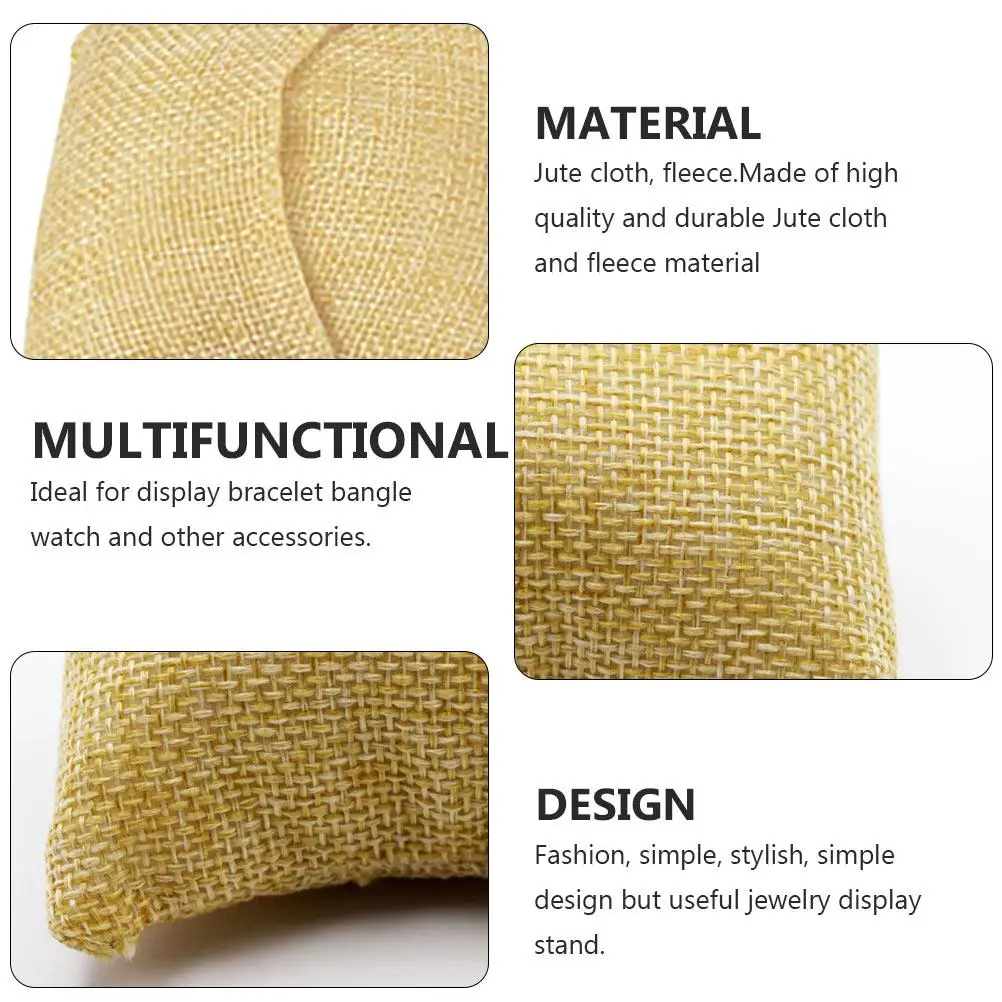 12 Pcs Display Pillow Jute Cloth Bracelet Pillow Bracelet Bangle Watch Holder Accessories Decor Party DIY
12 Pcs Display Pillow Jute Cloth Bracelet Pillow Bracelet Bangle Watch Holder Accessories Decor Party DIY