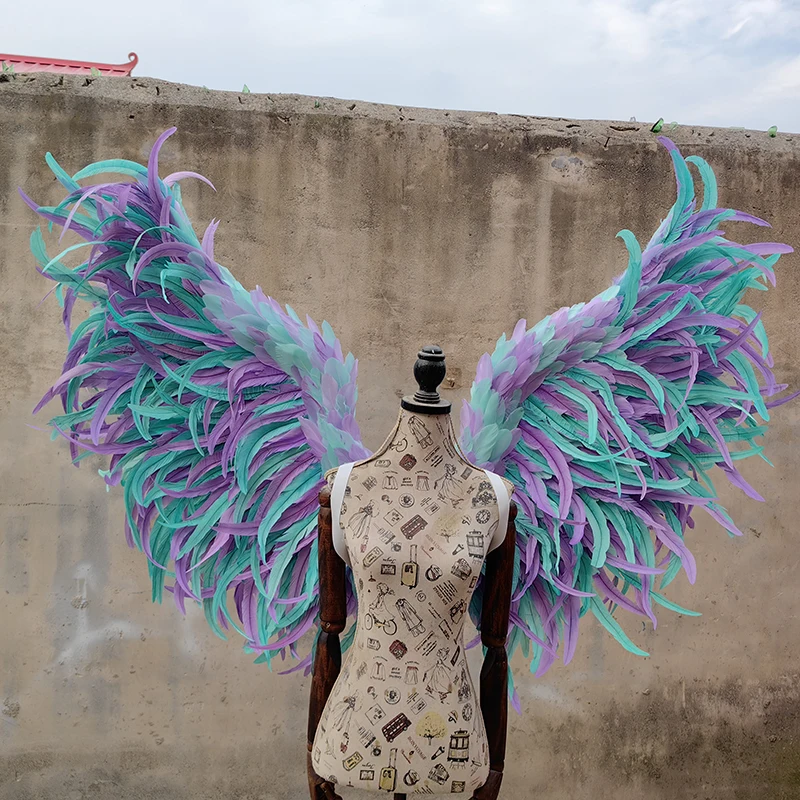 Real Feather Angel Wings Decor Blue Rooster Tail Feather Angel Wings for Adults Costume Photography Halloween Cosplay Party
Real Feather Angel Wings Decor Blue Rooster Tail Feather Angel Wings for Adults Costume Photography Halloween Cosplay Party