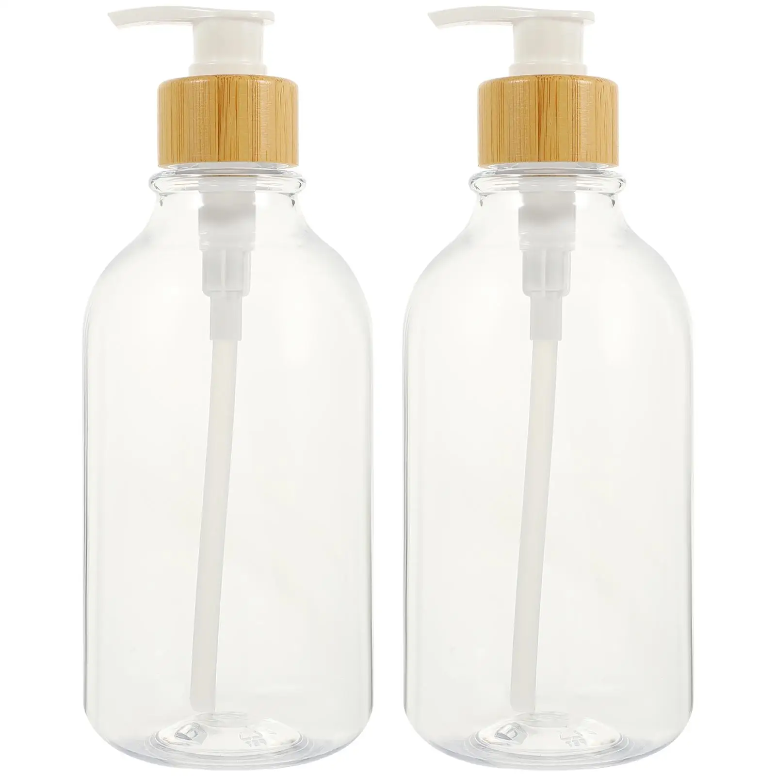 Shower Gel Bottle 2 Pcs 16oz 500ml PET Bamboo Pump Dispenser Refillable Soap Liquid Bathroom Travel Portable Hand Dish Shampoo
Shower Gel Bottle 2 Pcs 16oz 500ml PET Bamboo Pump Dispenser Refillable Soap Liquid Bathroom Travel Portable Hand Dish Shampoo