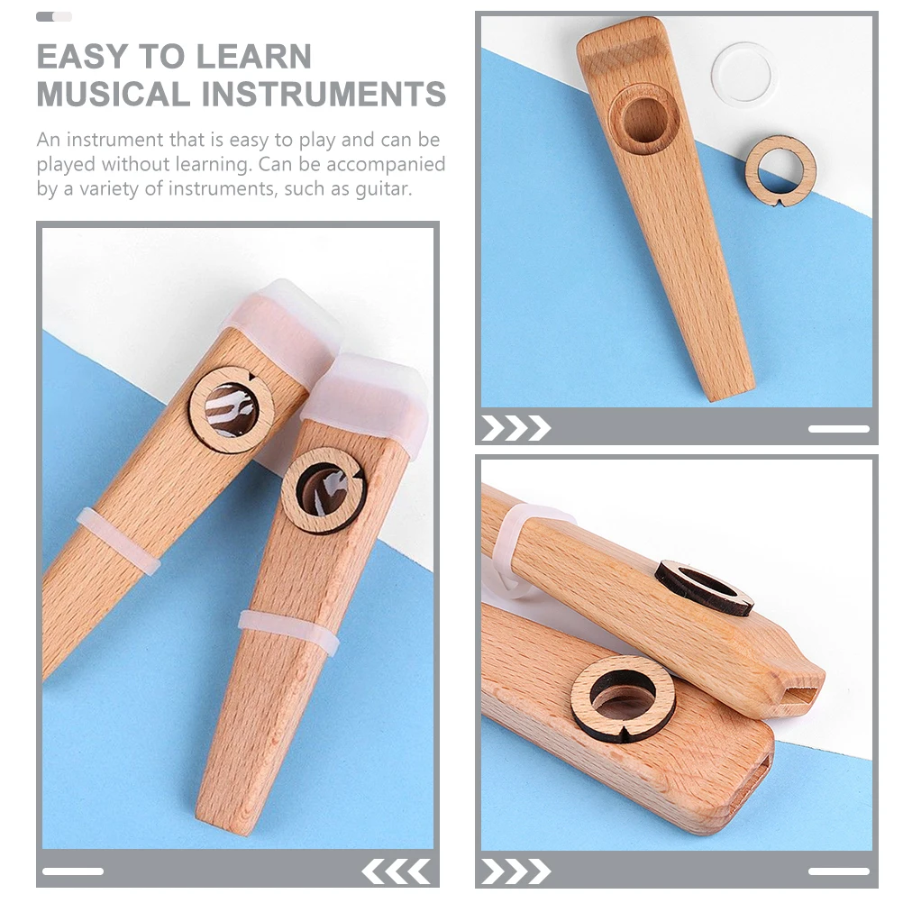 Professional Wooden Kazoo Instrument Lightweight Portable Beginner Musical Accessories for Guitar Ukulele Kazoos
Professional Wooden Kazoo Instrument Lightweight Portable Beginner Musical Accessories for Guitar Ukulele Kazoos