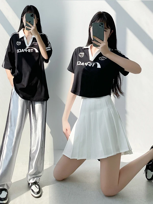 Sporty Jazz Dance Outfit Women's Performance Team Kpop Stage Top Uniforms Cotton Traditional Ethnic Stage Costumes
Sporty Jazz Dance Outfit Women's Performance Team Kpop Stage Top Uniforms Cotton Traditional Ethnic Stage Costumes