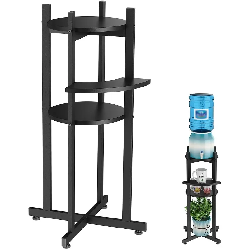 Water Dispenser Floor Stand with Curved Shelf for Cups, Metal with Wood Storage Shelf for 1-5 Gallon Water Bottle/Crocks
Water Dispenser Floor Stand with Curved Shelf for Cups, Metal with Wood Storage Shelf for 1-5 Gallon Water Bottle/Crocks