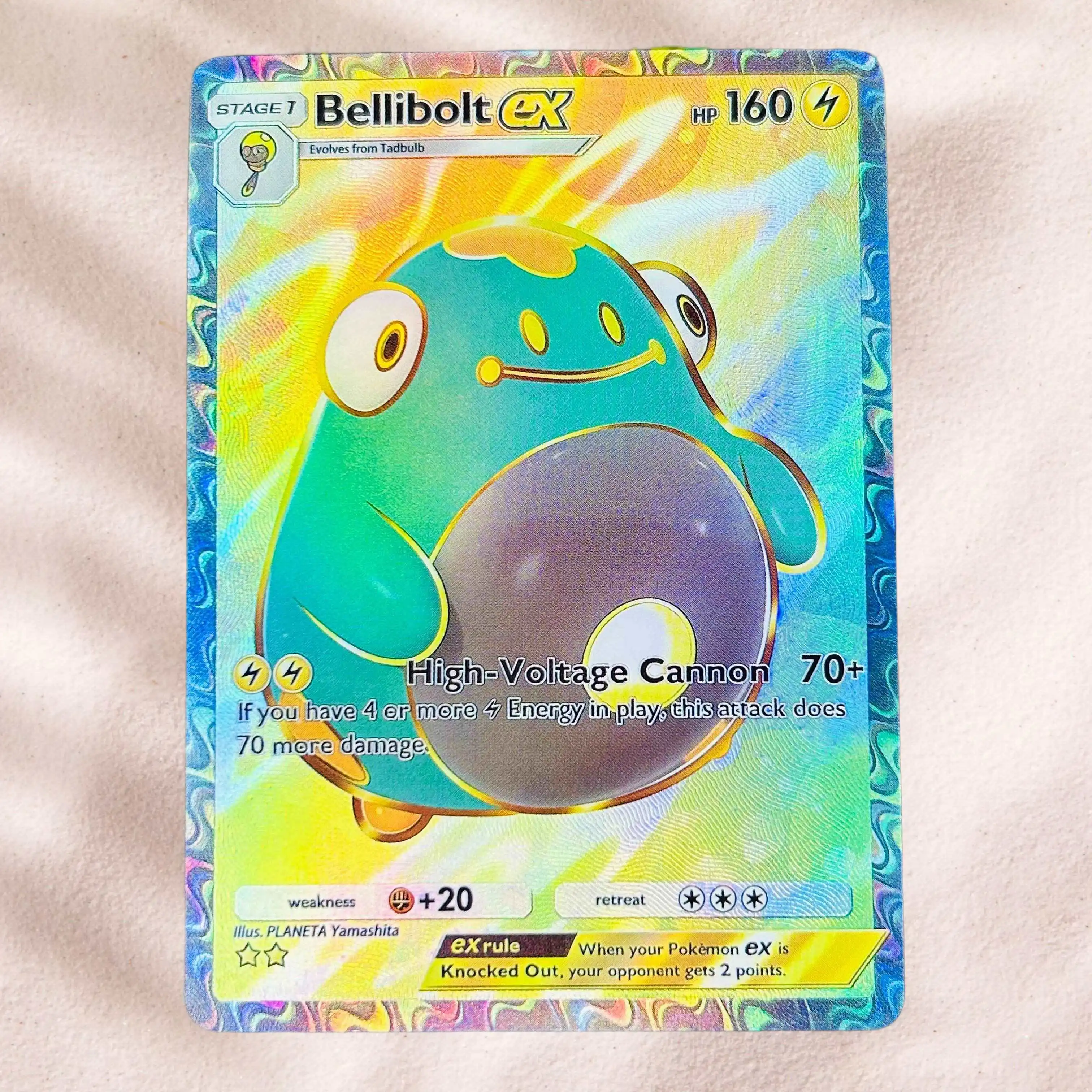 DIY Pokemon Bellibolt ex Holographic Texture English Version Premium Anime Collection Card Perfect Condition
DIY Pokemon Bellibolt ex Holographic Texture English Version Premium Anime Collection Card Perfect Condition