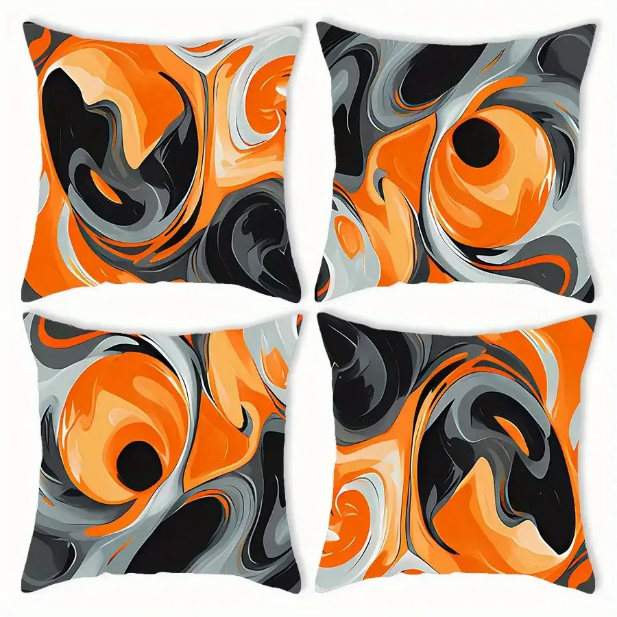 4pcs Abstract orange stripes single-sided digital printing Short plush Suitable living rooms bedrooms sofas zippered closure
4pcs Abstract orange stripes single-sided digital printing Short plush Suitable living rooms bedrooms sofas zippered closure