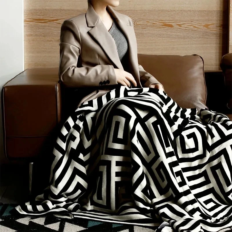 Nordic Throw Blanket Geometric Jacquard Knitted Blanket Bed Sofa Decorative Outdoor Camping Blanket Plaid Bedspread Tapestry
Nordic Throw Blanket Geometric Jacquard Knitted Blanket Bed Sofa Decorative Outdoor Camping Blanket Plaid Bedspread Tapestry