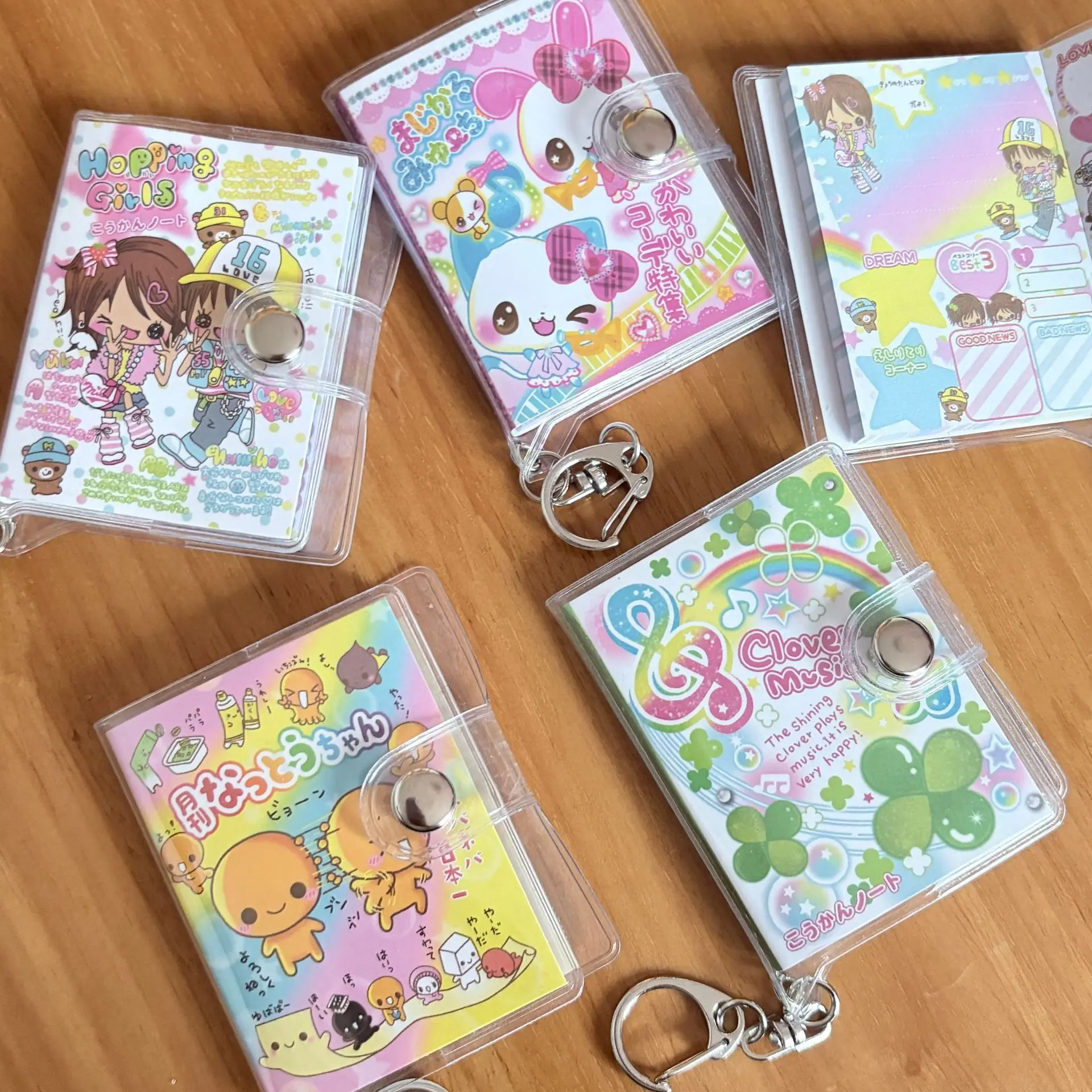 1pc Cartoon Anime PVC 4 Leaf Clover Pendant Notebook Cute Girl Buckle Hand Account Mini Diary Book Student School Stationery
1pc Cartoon Anime PVC 4 Leaf Clover Pendant Notebook Cute Girl Buckle Hand Account Mini Diary Book Student School Stationery
