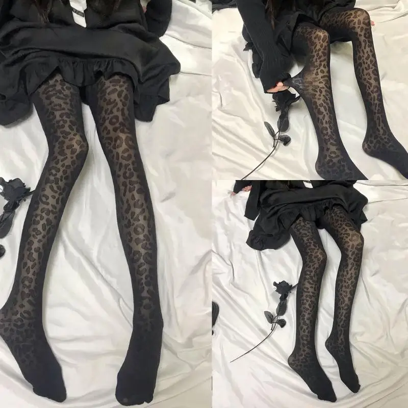 Y1AC Women Basic Bottoming Stockings Leopard Print Thin Silky Black Pantyhose Tights
Y1AC Women Basic Bottoming Stockings Leopard Print Thin Silky Black Pantyhose Tights