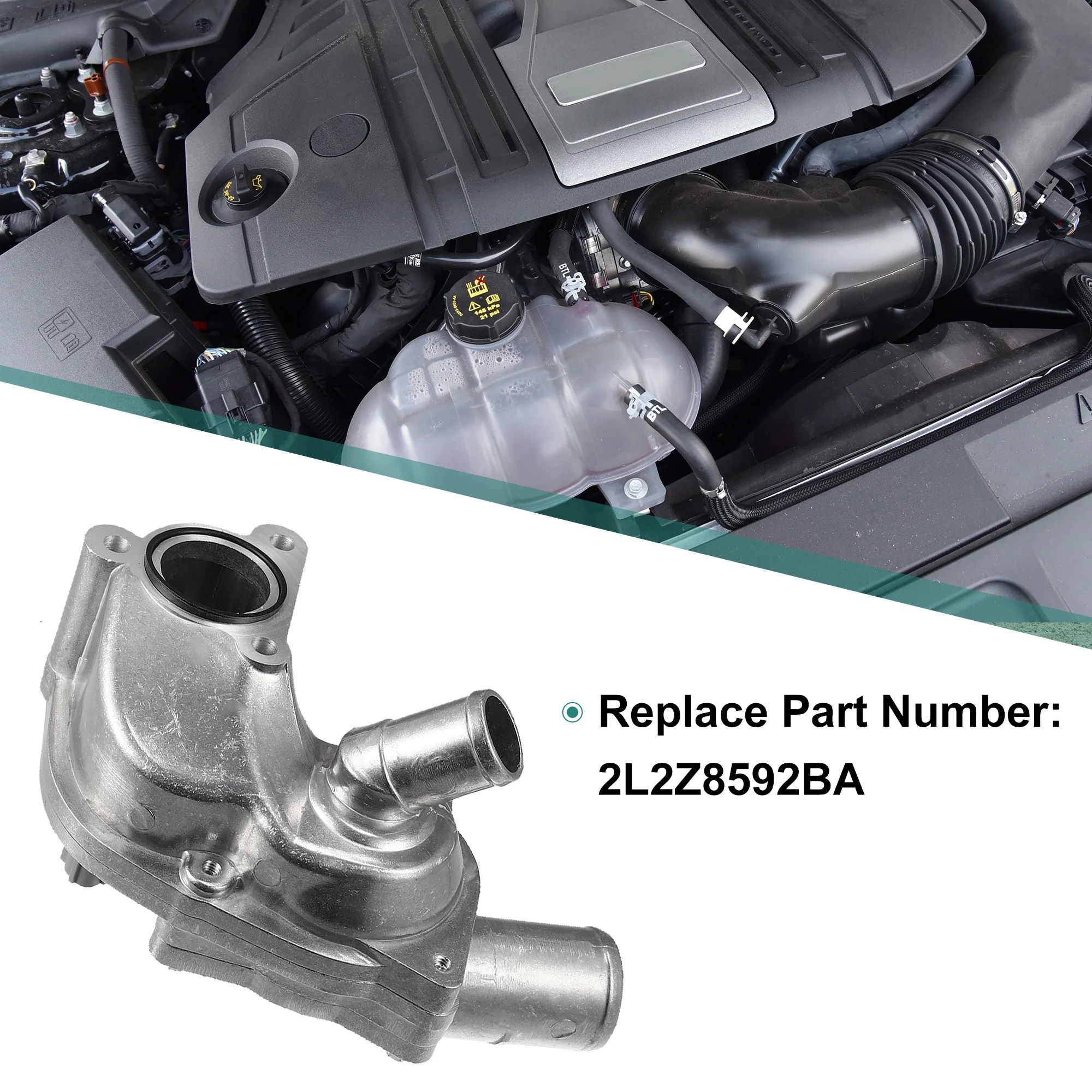 X Autohaux Aluminum Alloy Thermostat Housing Assembly 2L2Z8592BA for Ford for Mustang 05-09 
X Autohaux Aluminum Alloy Thermostat Housing Assembly 2L2Z8592BA for Ford for Mustang 05-09