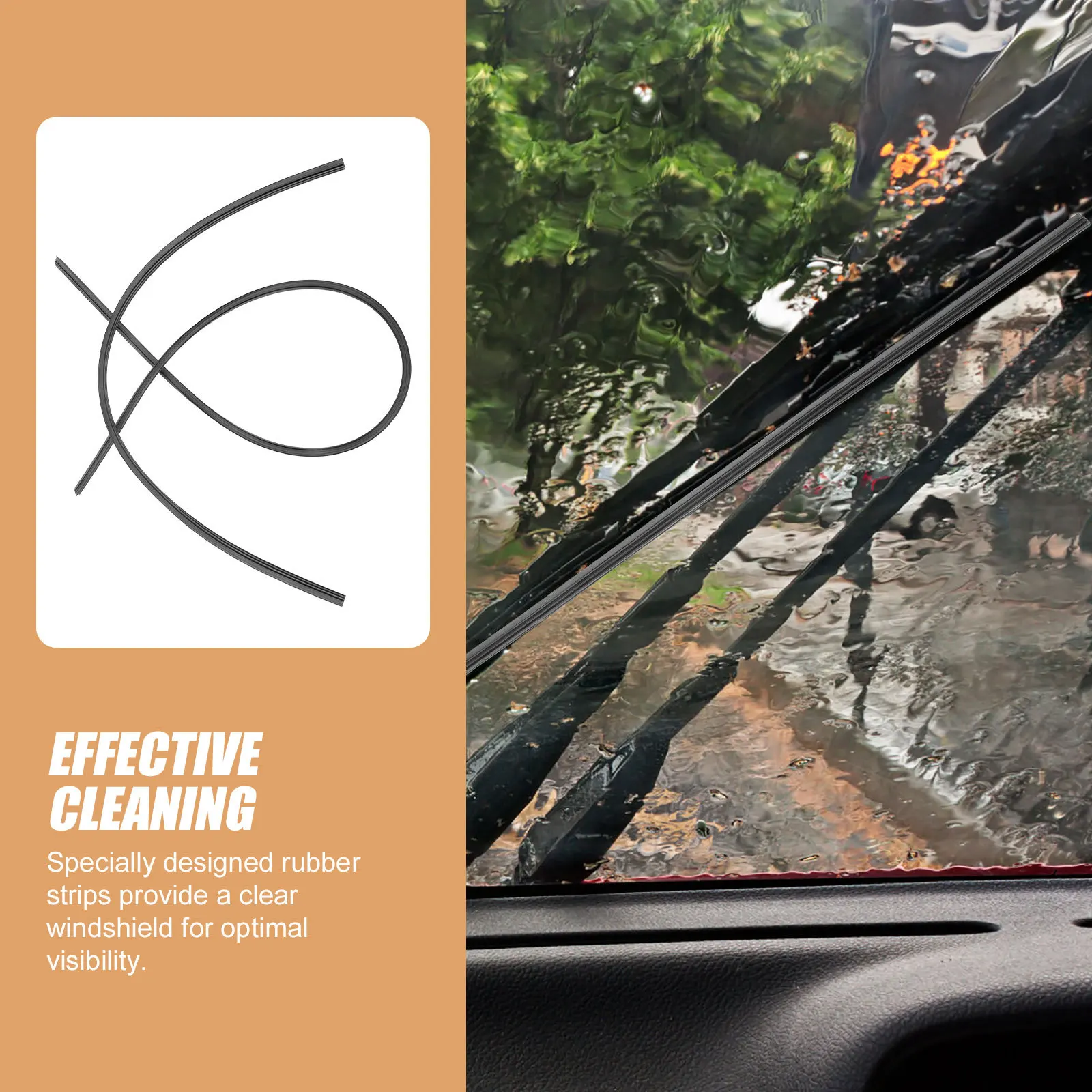 4pcs Windshield Refills Replacement Strips For Car Blades Easy Install Durable Wide Compatibility Windshield Wiper Rubber Insert
4pcs Windshield Refills Replacement Strips For Car Blades Easy Install Durable Wide Compatibility Windshield Wiper Rubber Insert