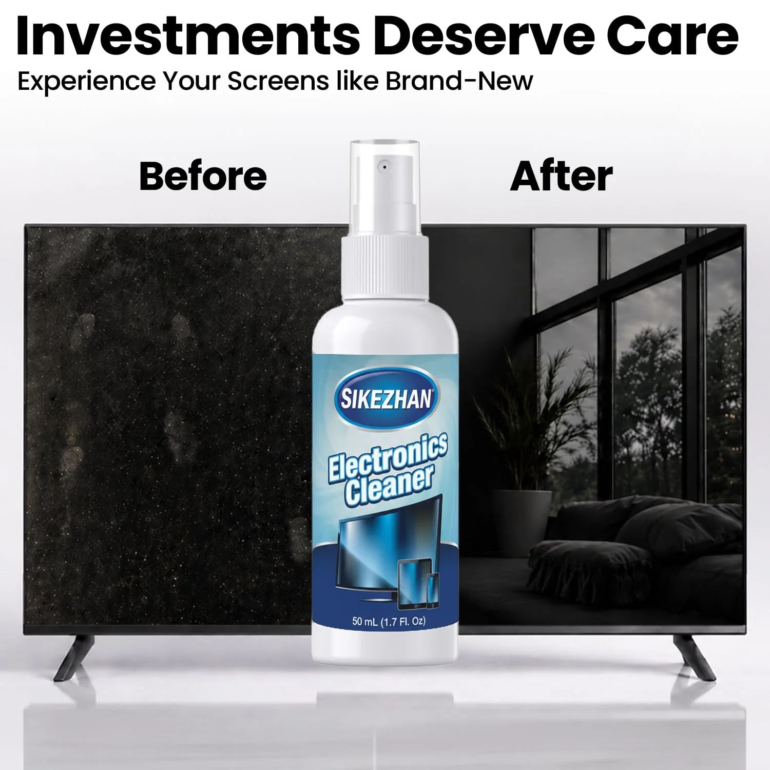 All-in-One Screen Mist Cleaner with Washable Cloth; Portable Spray for Car Touchscreen, Smart TV & Computer; Safe & Eco-Friendly
All-in-One Screen Mist Cleaner with Washable Cloth; Portable Spray for Car Touchscreen, Smart TV & Computer; Safe & Eco-Friendly