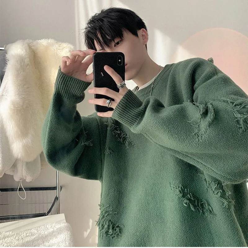 Fashion Solid Color Knitted Spliced Loose Korean Sweater Men's Clothing 2022 Autumn New Casual Pullovers Long Sleeve Warm Tops
Fashion Solid Color Knitted Spliced Loose Korean Sweater Men's Clothing 2022 Autumn New Casual Pullovers Long Sleeve Warm Tops