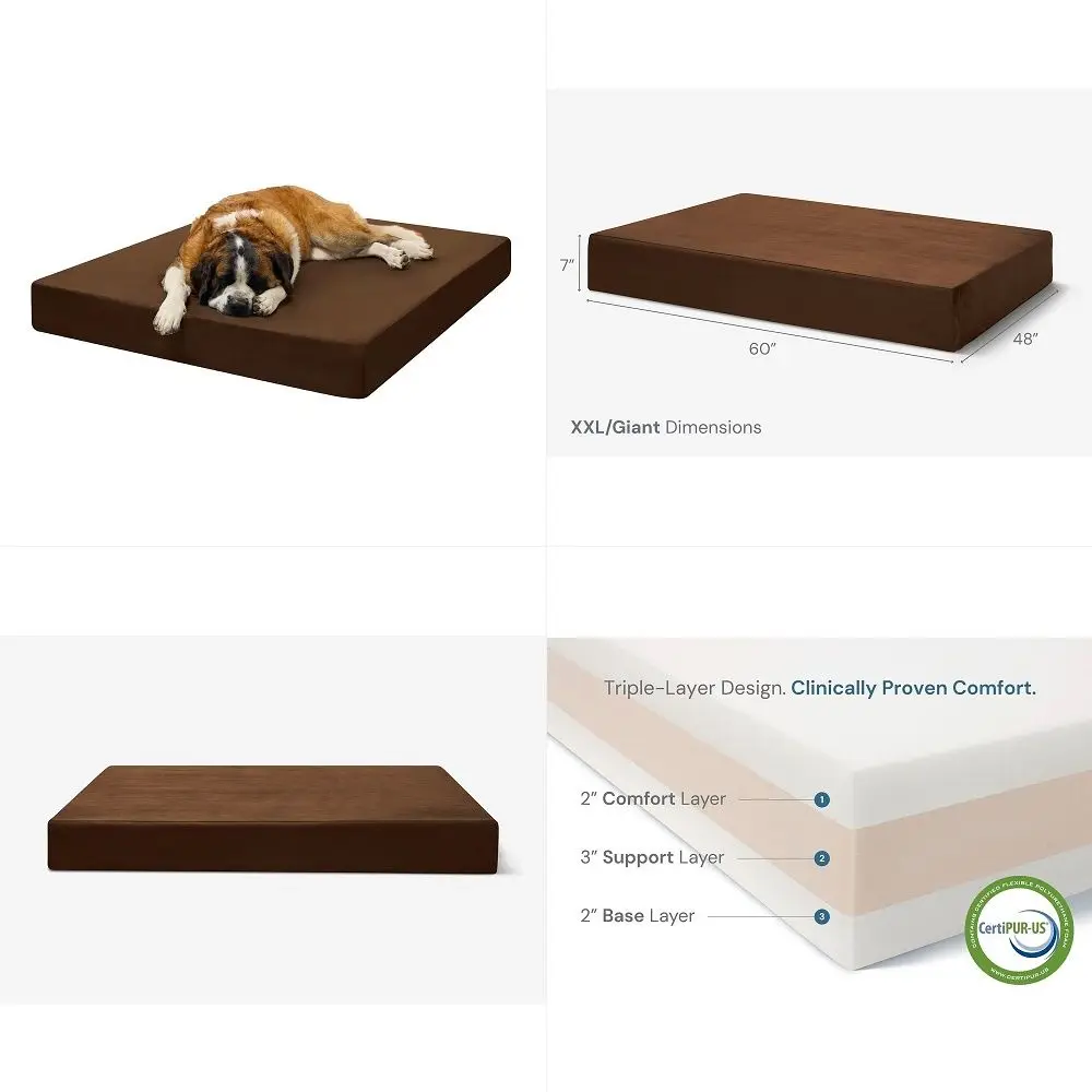 Beds Giant Orthopedic Dog Bed 7 Memory Foam Mattress 100300 lbs Joint Pain amp Arthritis Support Vet Recommended, Washable Cove
Beds Giant Orthopedic Dog Bed 7 Memory Foam Mattress 100300 lbs Joint Pain amp Arthritis Support Vet Recommended, Washable Cove
