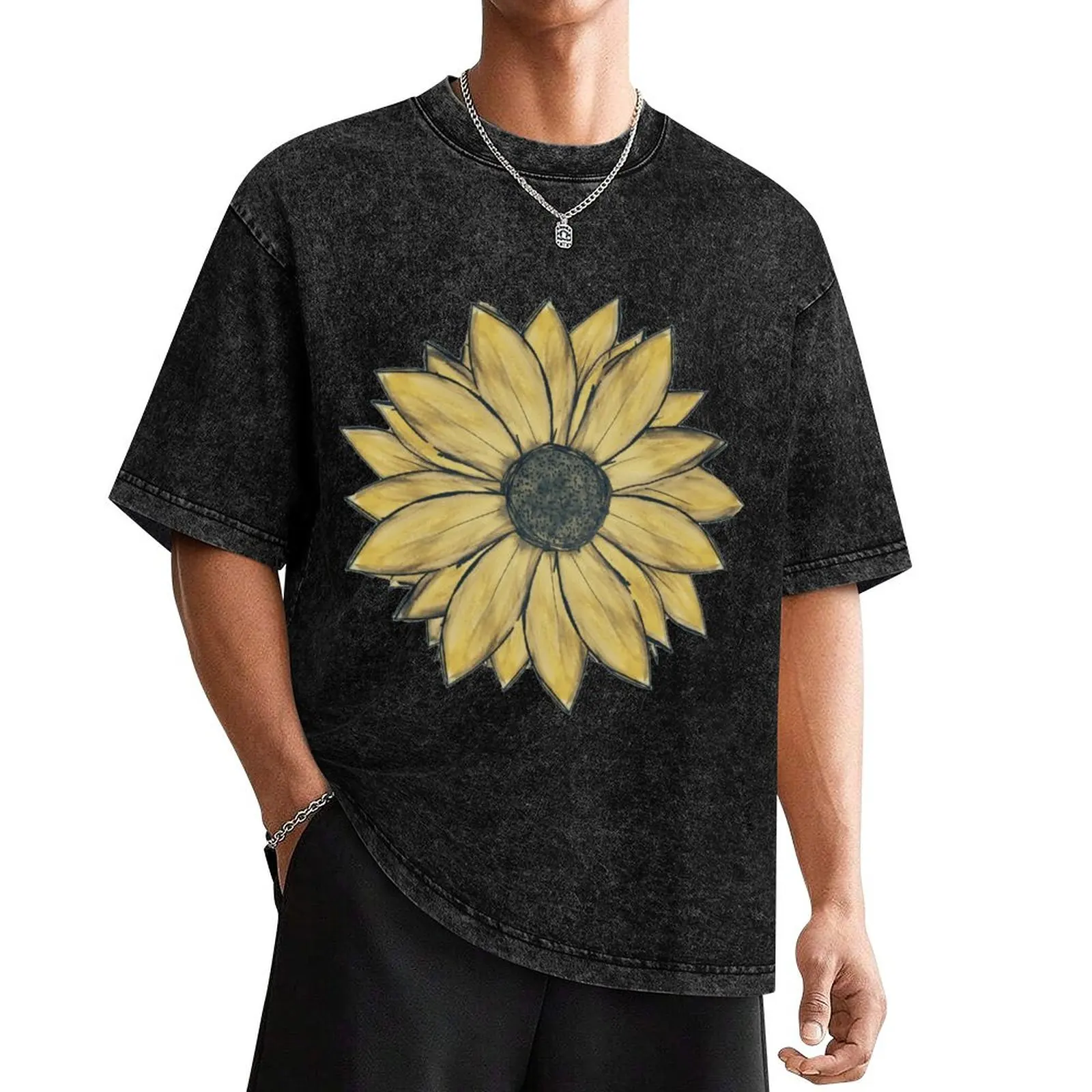Painted Sunflower Watercolor Artwork T-Shirt summer clothes customs design your own Men's clothing
Painted Sunflower Watercolor Artwork T-Shirt summer clothes customs design your own Men's clothing