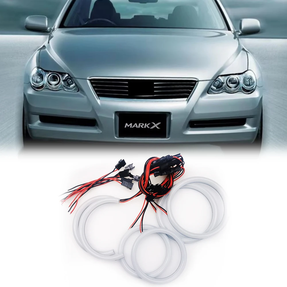 For Toyota Mark X Reiz 2004-2009 White Car Front Cotton Angel Eyes LED Headlight DRL Daytime Running Kits Auto Assembly Parts
For Toyota Mark X Reiz 2004-2009 White Car Front Cotton Angel Eyes LED Headlight DRL Daytime Running Kits Auto Assembly Parts