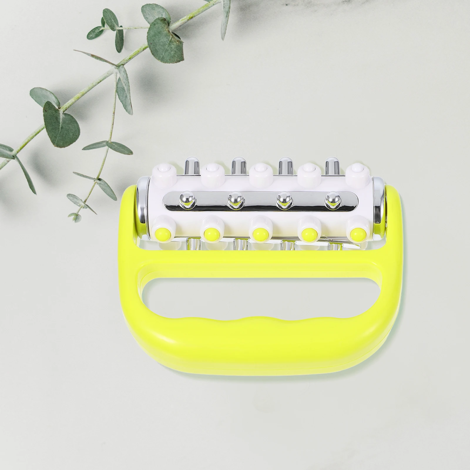 Lightweight Hand Roller Massager For Cellulite Lymphatic Drainage Yellow Portable Compact Plastic Back Massager Tool For Legs
Lightweight Hand Roller Massager For Cellulite Lymphatic Drainage Yellow Portable Compact Plastic Back Massager Tool For Legs