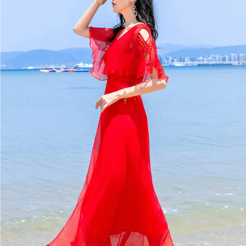 Long Dress 2022 Summer New Fashion High Quality Elegant Holiday Dress Beach Dress for Women Evening Dresses Zm637
Long Dress 2022 Summer New Fashion High Quality Elegant Holiday Dress Beach Dress for Women Evening Dresses Zm637