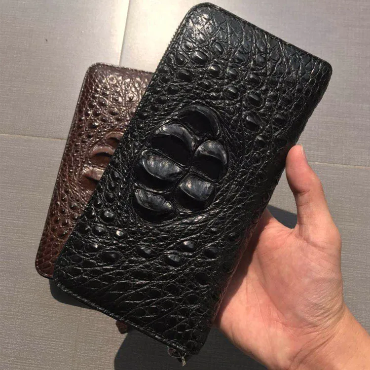 New Real Crocodile Skin Skull Men's Clutch Wallet Casual Back Bone Skin Zipper Bag Fashion Genuine Leather Business Handbag 45
New Real Crocodile Skin Skull Men's Clutch Wallet Casual Back Bone Skin Zipper Bag Fashion Genuine Leather Business Handbag 45