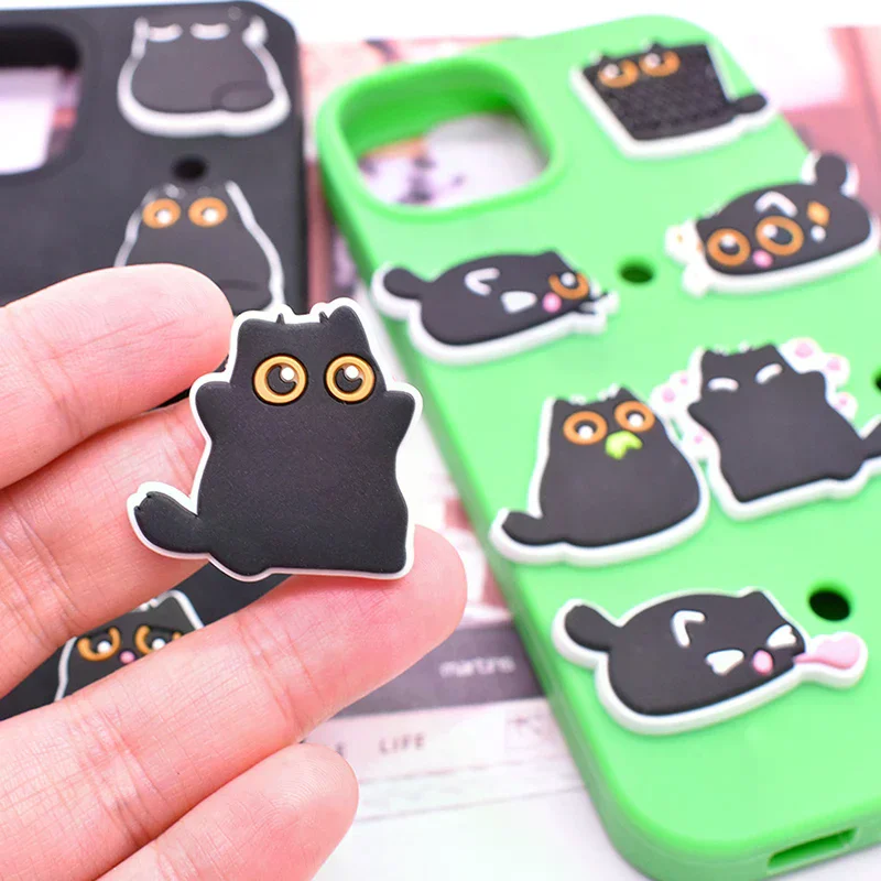 10 шт. милых мультяшных заколок для волос в виде черных кошек из мягкой ПВХ-резины, аксессуары для рукоделия и украшений
10 шт. милых мультяшных заколок для волос в виде черных кошек из мягкой ПВХ-резины, аксессуары для рукоделия и украшений